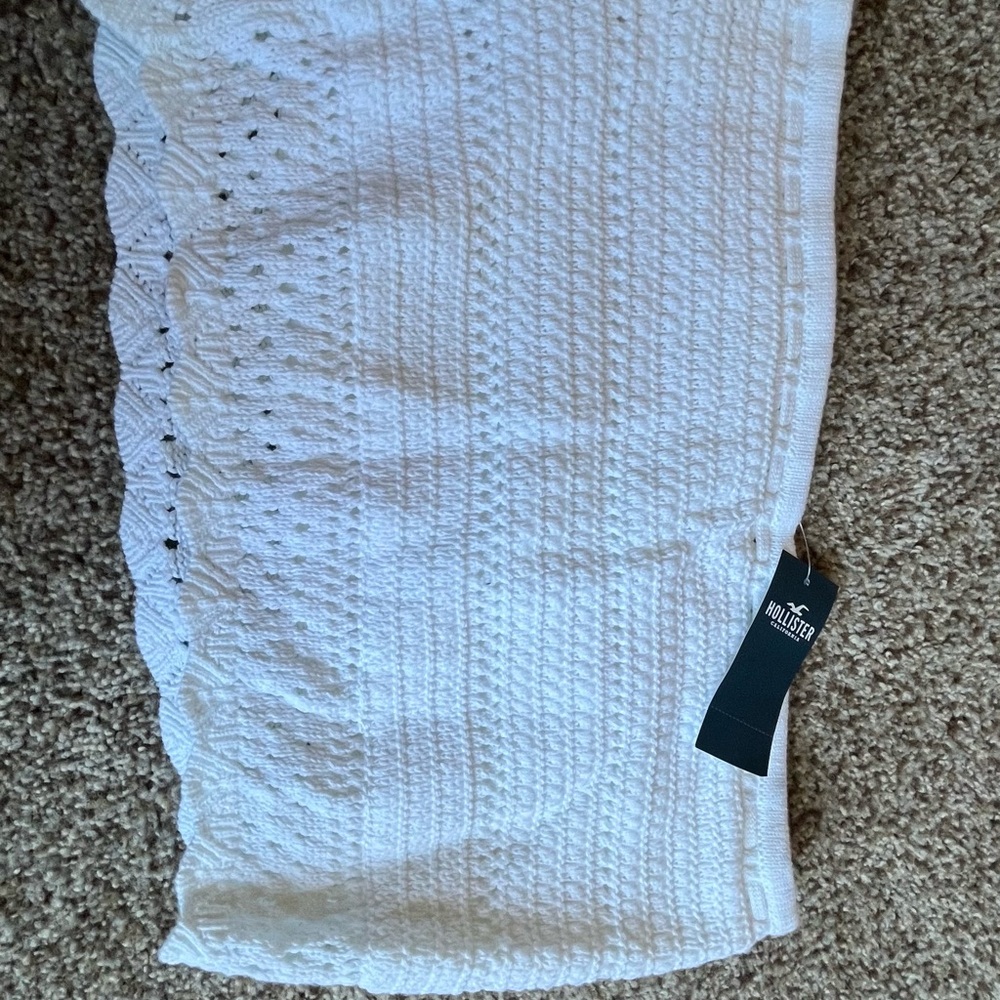 Hollister Ivory Knit Skirt